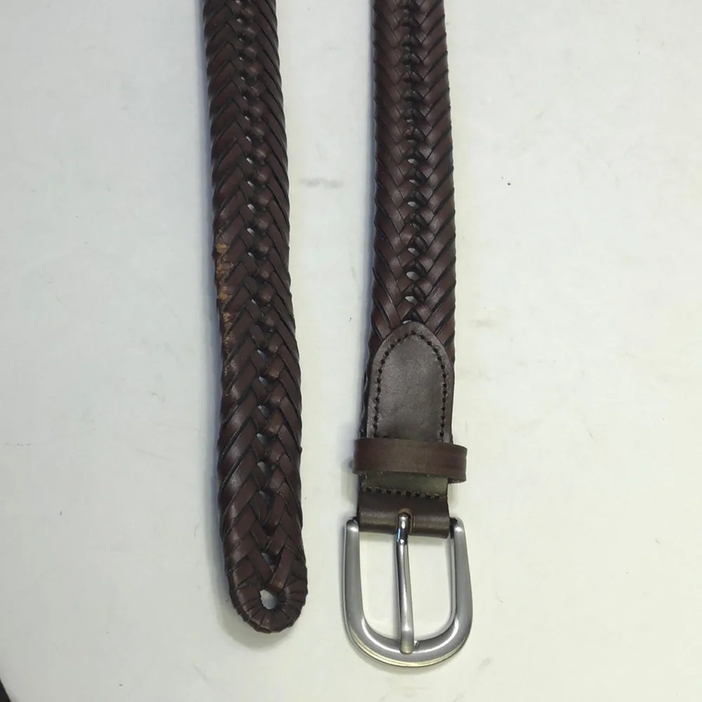 Men’s Braided Genuine Leather Belt size 40